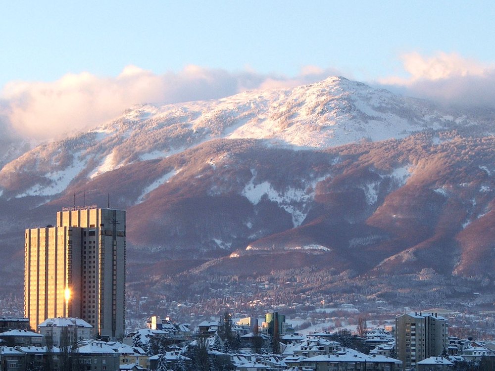 Vitosha Mountain above Sofia